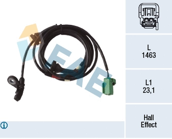Sensor, wheel speed (78272)