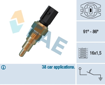 Temperature Switch, radiator fan (36670)
