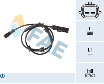 Sensor, wheel speed (78281)