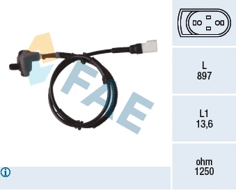 Sensor, wheel speed (78353)