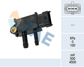 Sensor, exhaust pressure (16126)