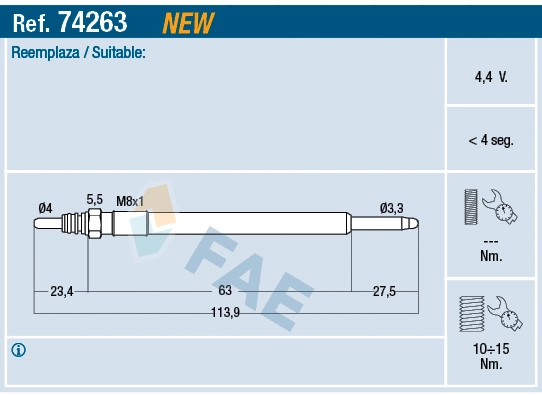 Glow Plug (74263)