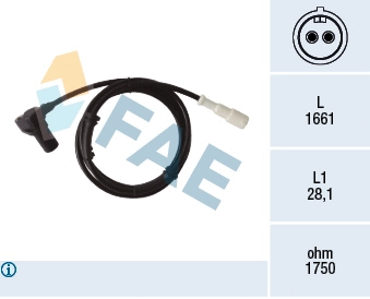 Sensor, wheel speed (78409)