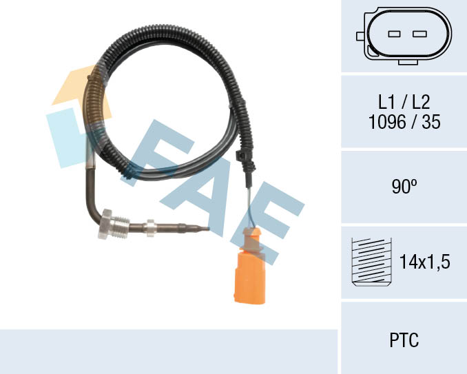 Sensor, exhaust gas temperature (68117)