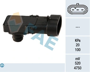 Sensor, intake manifold pressure (15016)