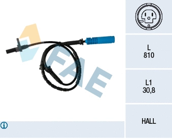 Sensor, wheel speed (78338)