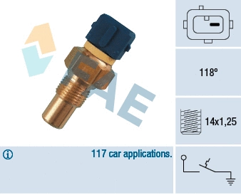 Temperature Switch, coolant warning lamp (35290)