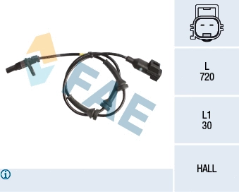 Sensor, wheel speed (78212)
