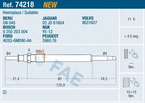 Glow Plug (74218)