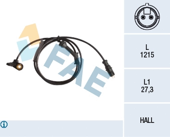 Sensor, wheel speed (78155)