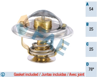Thermostat, coolant (5322376)