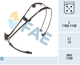 Sensor, wheel speed (78396)