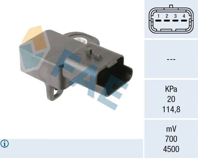 Sensor, intake manifold pressure (15267)