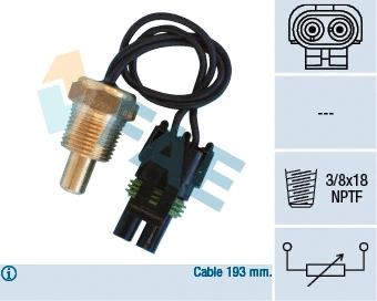 Sensor, coolant temperature (33550)