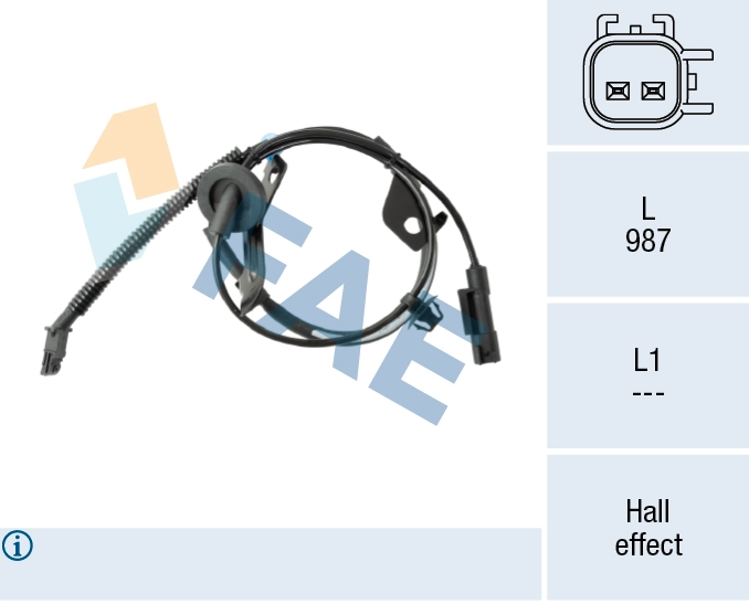 Sensor, wheel speed (78650)