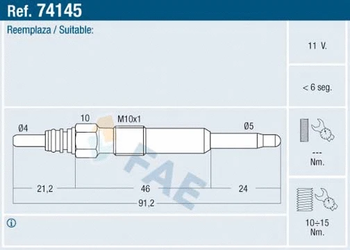 Glow Plug (74145)