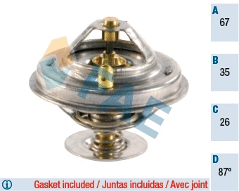 Thermostat, coolant (5305987)