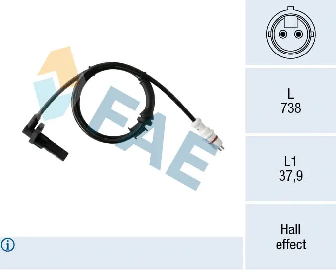 Sensor, wheel speed (78549)