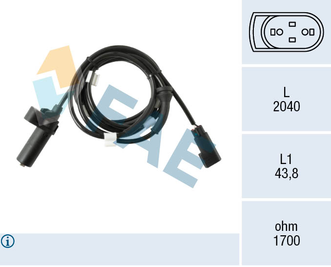 Sensor, wheel speed (78583)