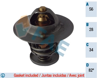 Thermostat, coolant (5301982)