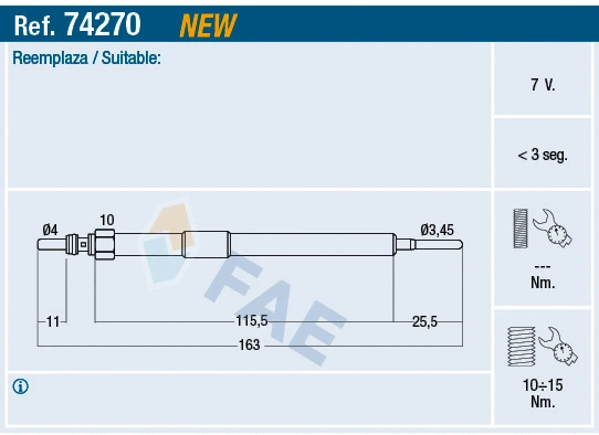 Glow Plug (74270)