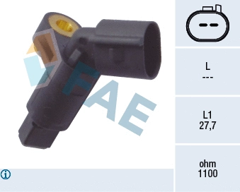 Sensor, wheel speed (78008)