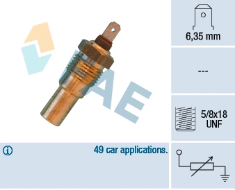 Sensor, coolant temperature (31690)