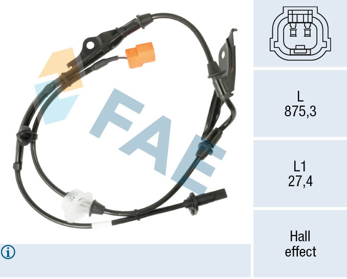 Sensor, wheel speed (78602)