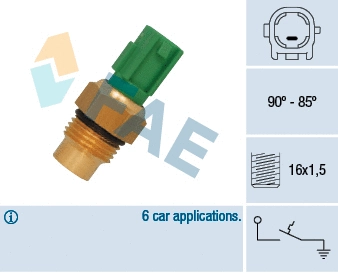Temperature Switch, radiator fan (36711)