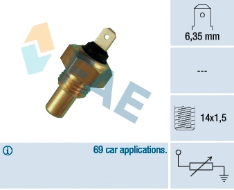 Sensor, coolant temperature (31460)