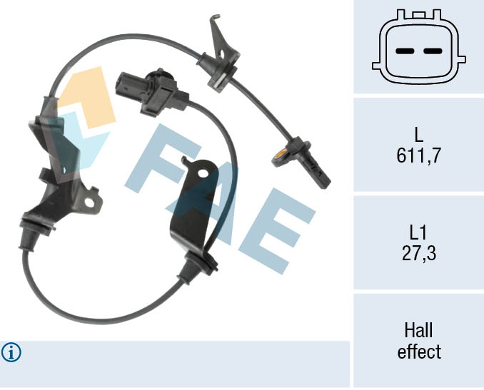 Sensor, wheel speed (78630)
