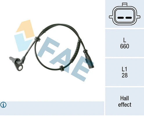 Sensor, wheel speed (78411)