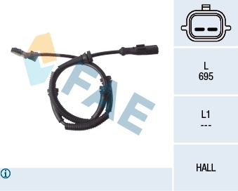 Sensor, wheel speed (78124)
