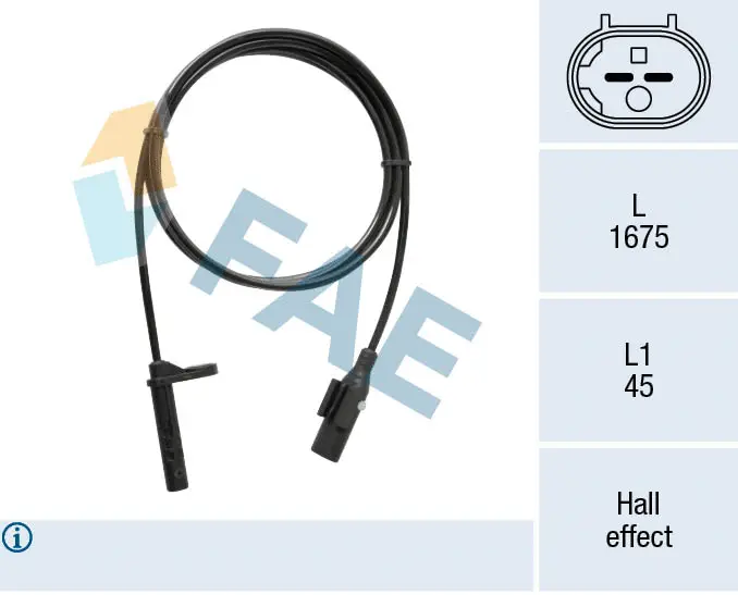 Sensor, wheel speed (78521)