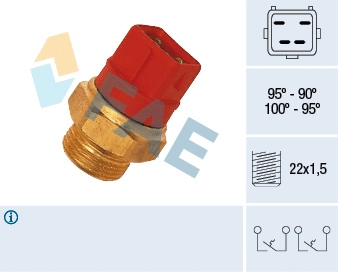 Temperature Switch, radiator fan (37960)