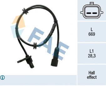 Sensor, wheel speed (78532)