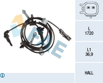 Sensor, wheel speed (78239)