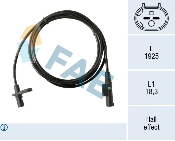 Sensor, wheel speed (78522)