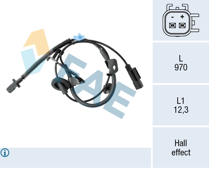 Sensor, wheel speed (78644)