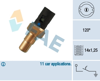 Temperature Switch, coolant warning lamp (35750)