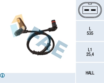 Sensor, wheel speed (78136)