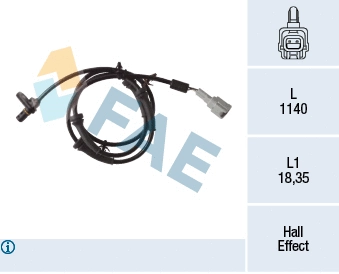 Sensor, wheel speed (78311)