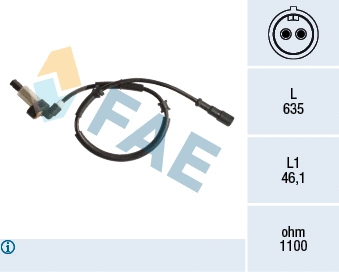 Sensor, wheel speed (78192)