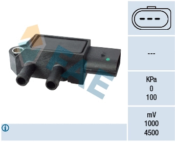 Sensor, exhaust pressure (16115)