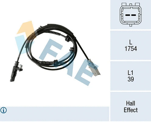 Sensor, wheel speed (78517)