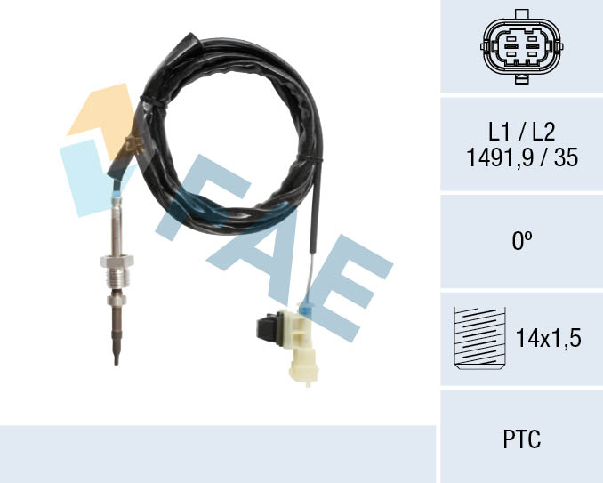 Sensor, exhaust gas temperature (68128)