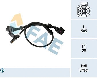 Sensor, wheel speed (78296)