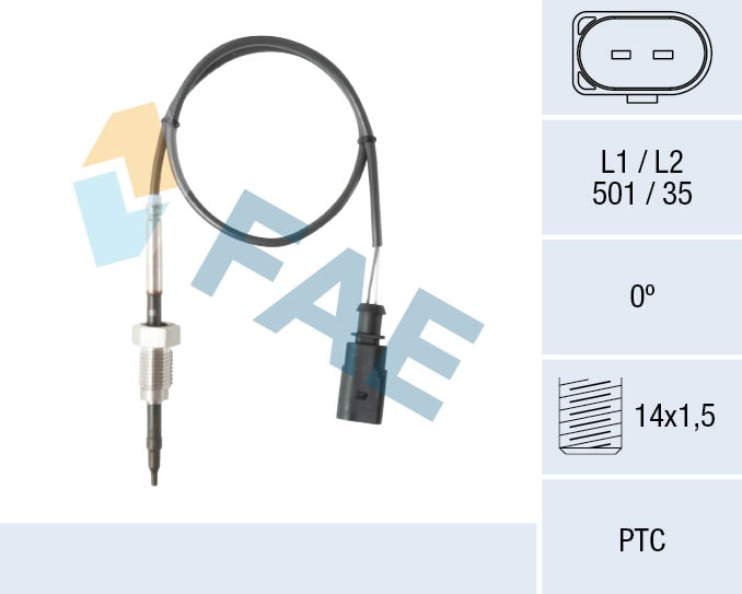 Sensor, exhaust gas temperature (68095)