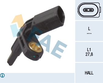 Sensor, wheel speed (78012)