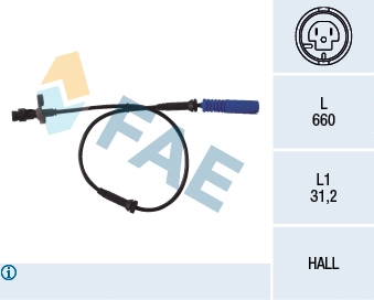 Sensor, wheel speed (78045)